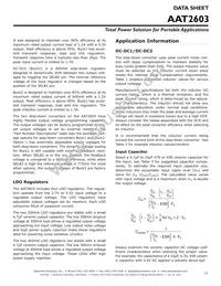 AAT2603INJ-1-T1 Datasheet Page 17