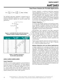 AAT2603INJ-1-T1 Datasheet Page 20