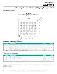 AAT2870IUW-T1 Datasheet Page 4