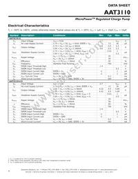 AAT3110IGU-5.0-T1 Datasheet Page 4