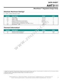 AAT3111IGU-3.3-T1 Datasheet Page 3