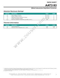 AAT3183IJS-1.5-T1 Datasheet Page 3