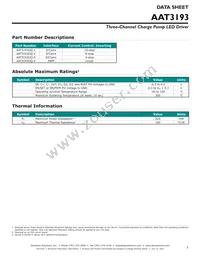 AAT3193IJQ-4-T1 Datasheet Page 3