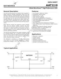 AAT3218IGV-3.0-T1 Datasheet Cover