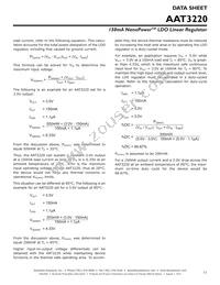 AAT3220IGY-3.3-T1 Datasheet Page 11