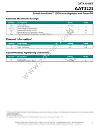 AAT3223IGU-3.3-T1 Datasheet Page 3