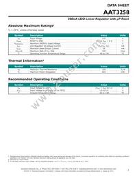 AAT3258ITS-3.3-R-T1 Datasheet Page 3