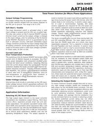 AAT3604BISK-T1 Datasheet Page 21