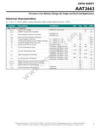 AAT3663IWO-8.4-1-T1 Datasheet Page 5