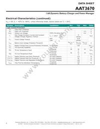 AAT3670ISK-4.2-T1 Datasheet Page 6