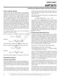 AAT3672IWO-4.2-3-T1 Datasheet Page 20