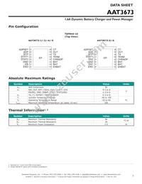 AAT3673IXN-4.2-1-T1 Datasheet Page 3