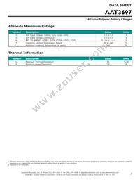 AAT3697IWP-4.2-T1 Datasheet Page 3