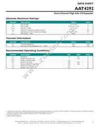 AAT4292IJQ-T1 Datasheet Page 3