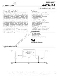 AAT4610AIGV-1-T1 Datasheet Cover