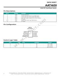 AAT4650IAS-T1 Datasheet Page 2