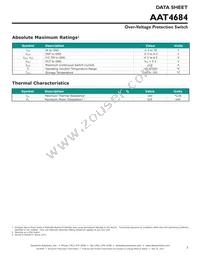 AAT4684ITP-T1 Datasheet Page 3