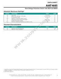 AAT4685IWP-1-T1 Datasheet Page 3