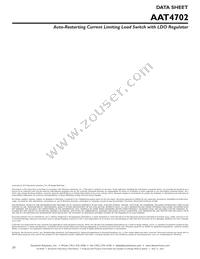 AAT4702IXS-T1 Datasheet Page 20