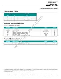 AAT4900IGV-T1 Datasheet Page 3