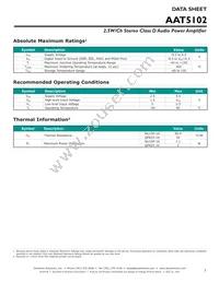 AAT5102IVN-T1 Datasheet Page 3