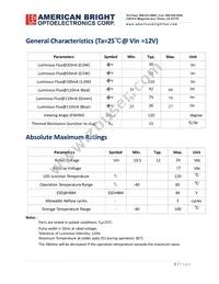 AB-EZP13R-A3 Datasheet Page 3