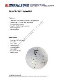 AB-GES-C14224W501N2 Datasheet Cover