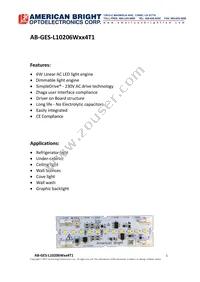 AB-GES-L10206W504T1 Datasheet Cover