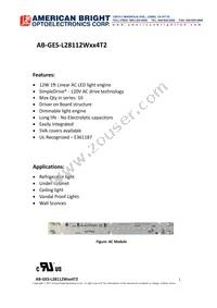 AB-GES-L28112W504T2 Datasheet Cover