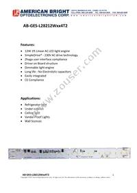 AB-GES-L28212W504T2 Datasheet Cover