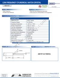 AB15T-32.768KHZ Datasheet Cover