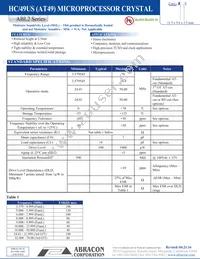 ABL2-25.000MHZ-30-B4HF-T Datasheet Cover