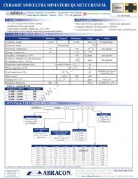 ABM10-16.3676MHZ-E20-T Datasheet Cover