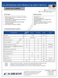 ABM10-166-12.000MHZ-T3 Datasheet Cover