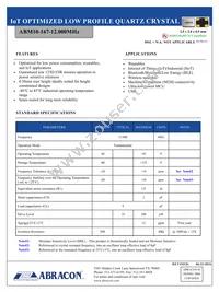 ABM10-167-12.000MHZ-T3 Datasheet Cover