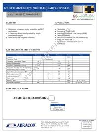 ABM11W-101-32.0000MHZ-T3 Datasheet Cover