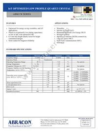 ABM11W-19.9680MHZ-4-J1Z-T3 Datasheet Cover