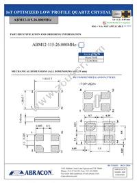 ABM12-115-26.000MHZ-T3 Datasheet Page 2