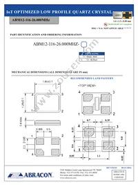 ABM12-116-26.000MHZ-T3 Datasheet Page 2