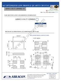 ABM12-118-27.120MHZ-T3 Datasheet Page 2