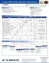 ABM12-44.000MHZ-B2X-T3 Datasheet Cover
