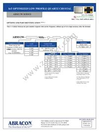 ABM12W-40.6100MHZ-4-J1Z-T3 Datasheet Page 2