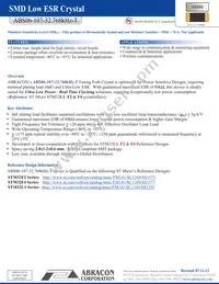 ABS06-107-32.768KHZ-T Datasheet Cover