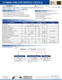 ABS06L-32.768KHZ-T Datasheet Cover