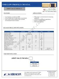 ABS07-166-32.768KHZ-T Datasheet Cover