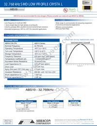 ABS10-32.768KHZ-4-T Datasheet Cover