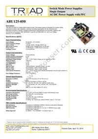 ABU125-050 Datasheet Cover