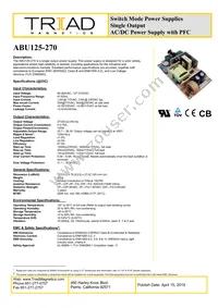 ABU125-270 Datasheet Cover