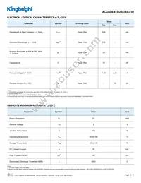 ACDA04-41SURKWA-F01 Datasheet Page 2