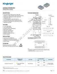 ACDA04-41SYKWA-F01 Datasheet Cover